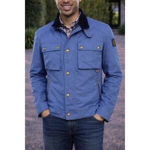 Belstaff Racemaster Blue Mens Jacket owned by NBA Devin Harris Dallas Mavericks
